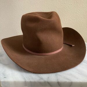 Resistol XXX Beaver Self Conforming Brown Wool Cowboy Hat Western 7 1/8